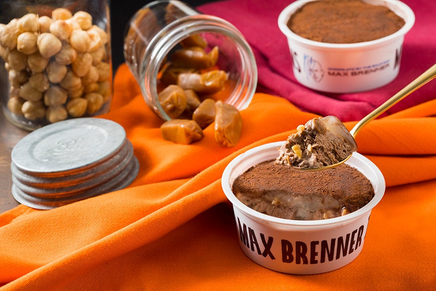 マックス ブレナー チョコレートキャラメルMOCHIアイスクリーム