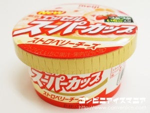 明治　スーパーカップ ストロベリーチーズ