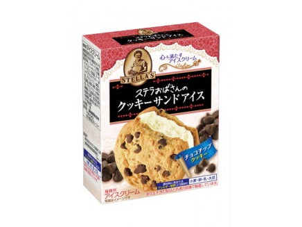 森永製菓 ステラおばさんのクッキーサンドアイ ス＜チョコチップクッキー＞