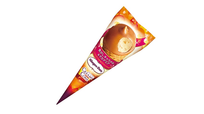ハーゲンダッツ『クリーミーコーン 焦がしキャラメル&マカデミア』