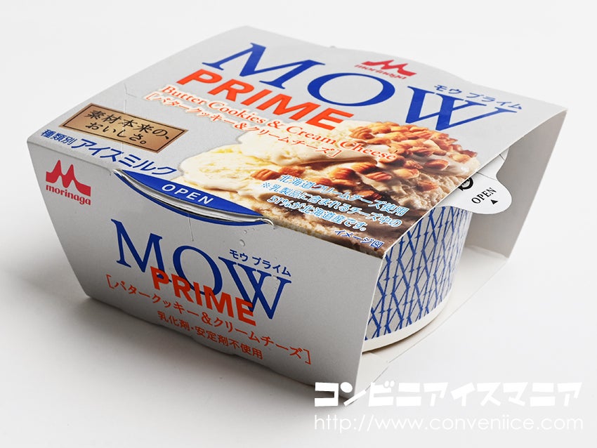 MOW PRIME(モウプライム) バタークッキー＆クリームチーズ | アイスマン福留のコンビニアイスマニア