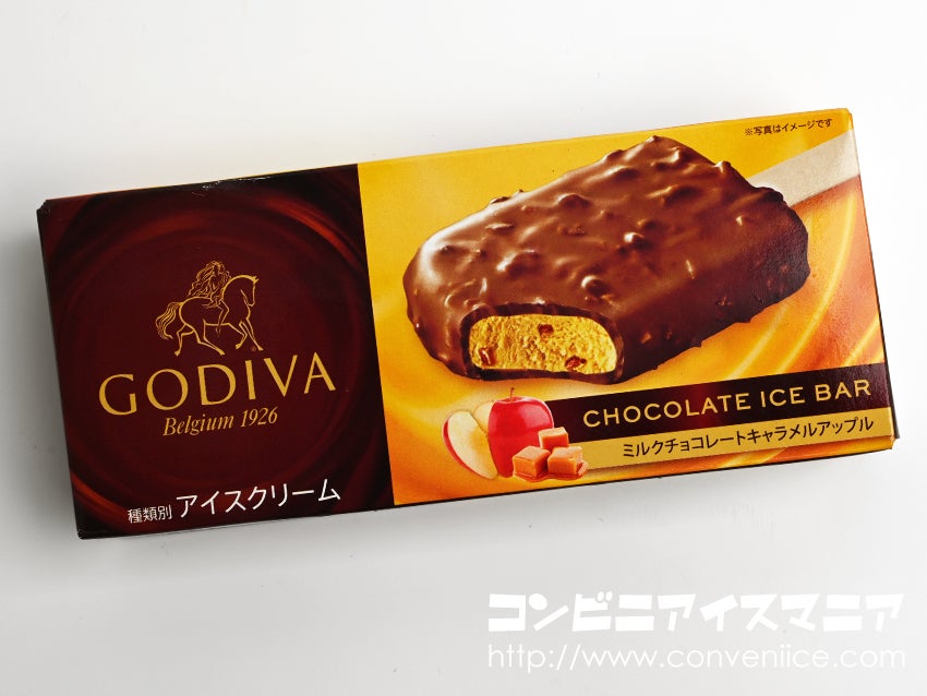 ゴディバ（GODIVA）チョコレートアイスバー ミルクチョコレートキャラメルアップル