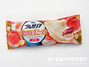 明治ブルガリア 果肉をまとったフローズンヨーグルトデザート 白桃