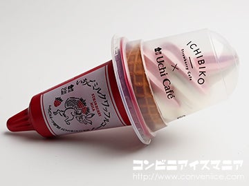 Uchi Café×ICHIBIKO いちごミルクワッフルコーン