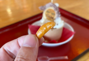 安達ケ原の鬼婆 ご当地ソフト「おにばばソフトクリーム」