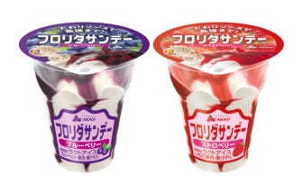 赤城乳業 フロリダサンデー（ストロベリー/ブルーベリー）