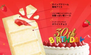 森永製菓 板チョコアイス＜バースデーショートケーキ味＞