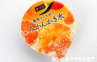 ウチカフェ 果肉ソースがけ みかんかき氷