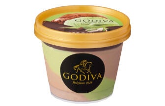 GODIVA カップアイス「ピスタチオ チョコレート」
