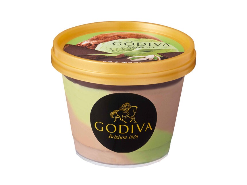 GODIVA カップアイス「ピスタチオ チョコレート」