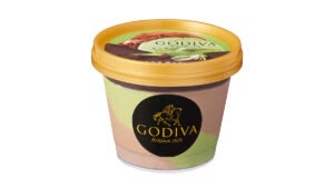 GODIVA カップアイス「ピスタチオ チョコレート」