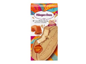 ハーゲンダッツ クリスピーサンド『ザ・リッチキャラメル』25周年記念パッケージ